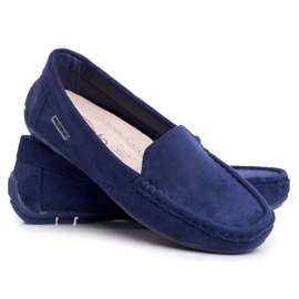 Evento Női cipők Navy Blue Suede kék