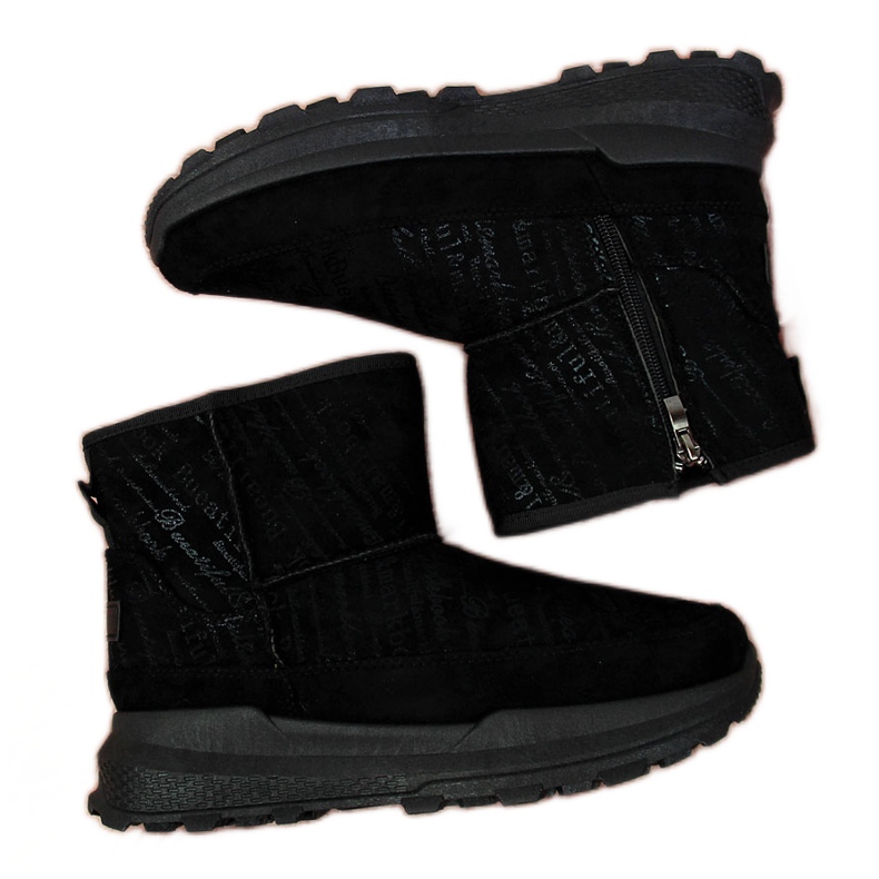 News Női fekete velúr hócsizma HÍREK