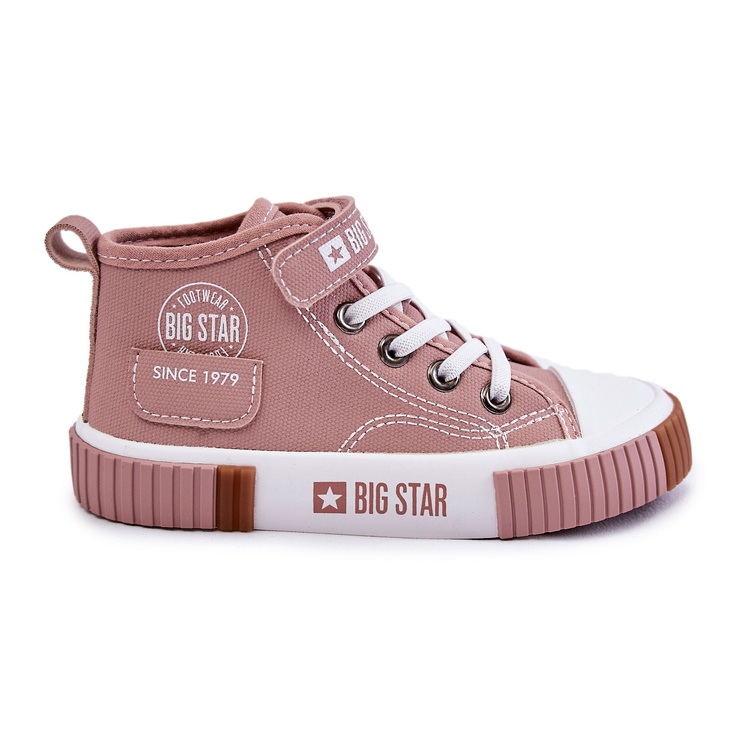 Gyermek magasszárú tornacipő Big Star KK374016 Pink rózsaszín