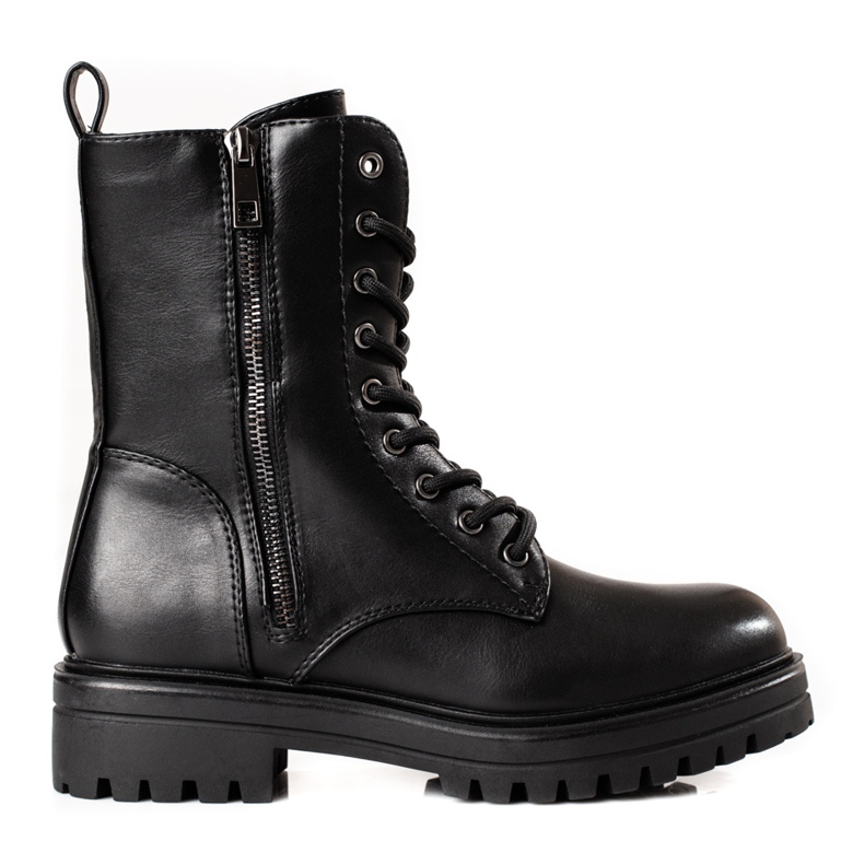 Fekete női táskák dekoratív Shelovet cipzárral