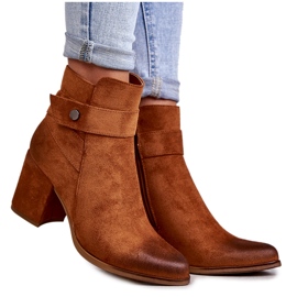 PL4 Női velúr cipők La.Fi 260041C-SU Camel barna
