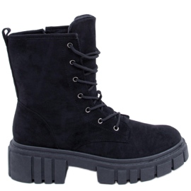 Kelis Fekete fűzős csizma