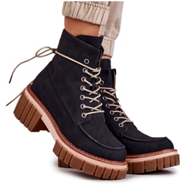 Női Divatos meleg csizma Fekete Gerda