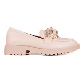 Shelovet női velúr naplopók bézs színű kristályokkal