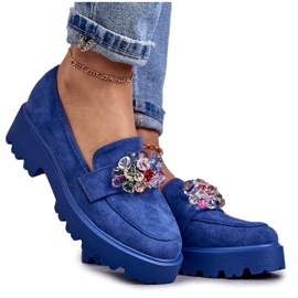 Vinceza Női velúr cipők kék Britt díszítéssel Vinceza Női velúr cipők kék Britt díszítéssel