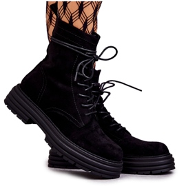 S.Barski Női velúr csizma kötve fekete Afra S.Barski Női velúr csizma kötve fekete Afra