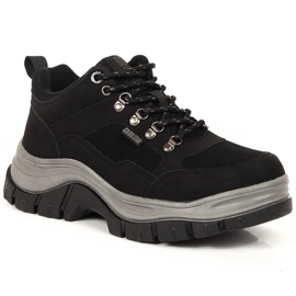 Női fekete csizma gyapjúval Big Star KK274364