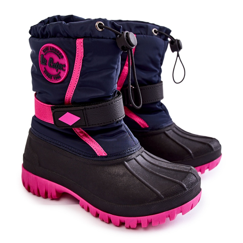 Gyerek hőszigetelt hócsizma Lee Cooper LCJ-21-44-0522 Fuchsia fekete sötétkék rózsaszín