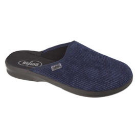 Befado férfi papucs PU 548M029 NAVY BLUE CORDUROY kék