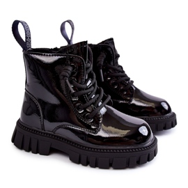 PA1 Lakkozott fekete meleg csizma Heidi PA1 Lakkozott fekete meleg csizma Heidi