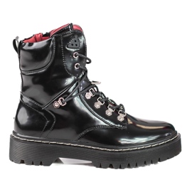 Shelovet női munkások fűzéssel fekete Shelovet női munkások fűzéssel fekete