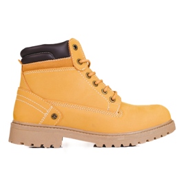 DK női bőr túrabakancs barna