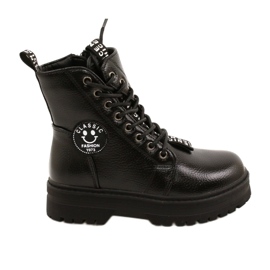 Nyomtatás Divatos csizmák a Slider Miss Evento 22DZ23-5257-en fekete Nyomtatás Divatos csizmák a Slider Miss Evento 22DZ23-5257-en fekete