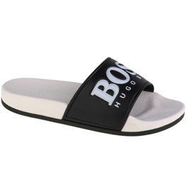 Boss Főnök szandál j29275-09b fekete flip-flop fehér
