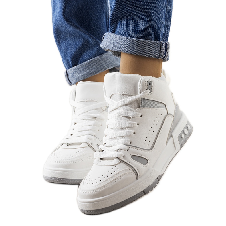 Szürke tornacipő a bokához Megatheo