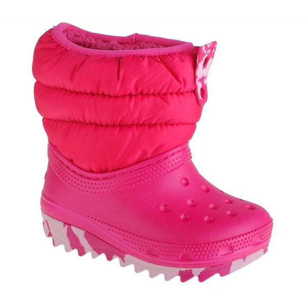 Crocs Classic Neo Puff Boot Toddler 207683-6X0 cipő rózsaszín