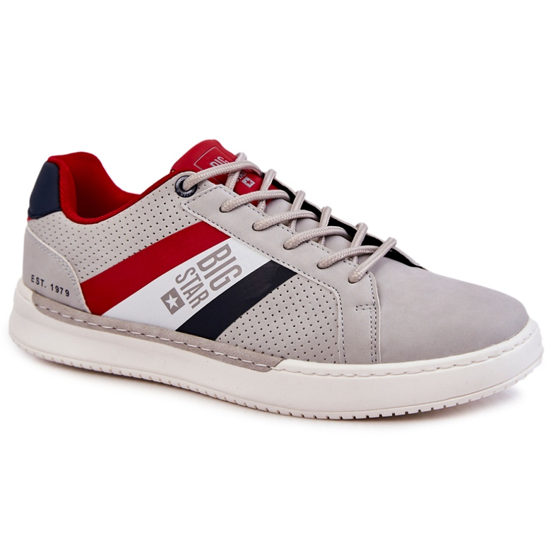 Klasszikus férfi sportcipő Memory Foam Big Star KK174056 szürke