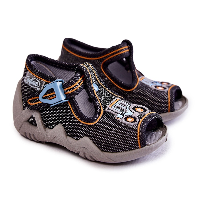 BEFADO S.A. Gyermek szandál Papcie Befado Tractor 217P111 Sötétszürke