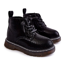 Meleg gyerekcsizma cipzárral, fekete Betsy