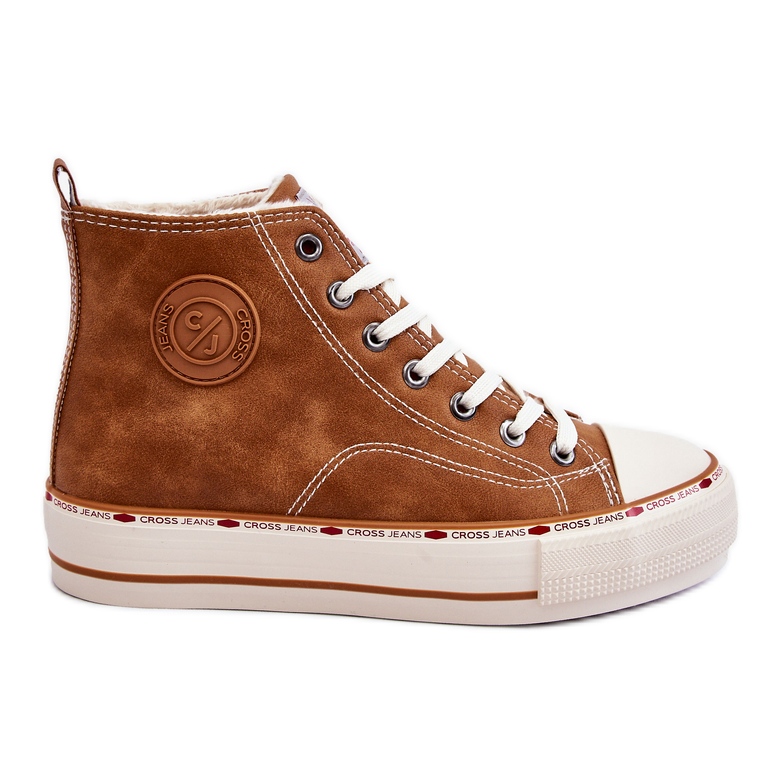Női magas cipők Cross Jeans KK2R4043C Camel barna Női magas cipők Cross Jeans KK2R4043C Camel barna