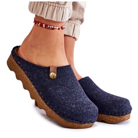 Háztartási papucsok profilaktikus papucsok Inblu DK-08-041 sötétkék