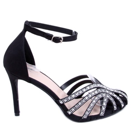 PA1 Gyémánt fekete szegecsek kövekkel