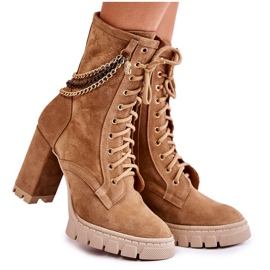 Lewski Shoes Velúr fűzős cipők Lewski cipők 3244 / G bézs Lewski Shoes Velúr fűzős cipők Lewski cipők 3244 / G bézs