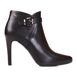 Sergio Leone elegáns csizma magas sarkon fekete Sergio Leone elegáns csizma magas sarkon fekete