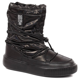Hócsizma metál, bebújós fekete Big Star KK274193