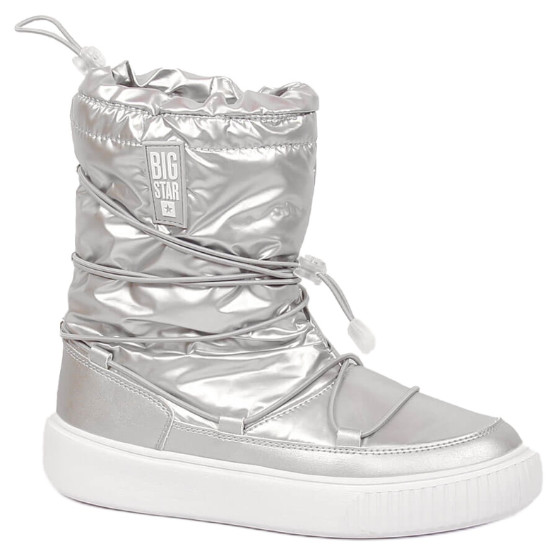 Ezüst színű metál felbújós hócsizma Big Star KK274195