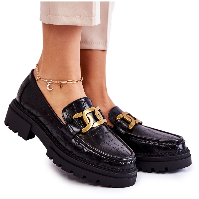 Női bőrcipő La.Fi 210031B-XC Fekete