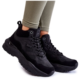 Női magas sportcipő Memory Foam System Big Star KK274356 fekete