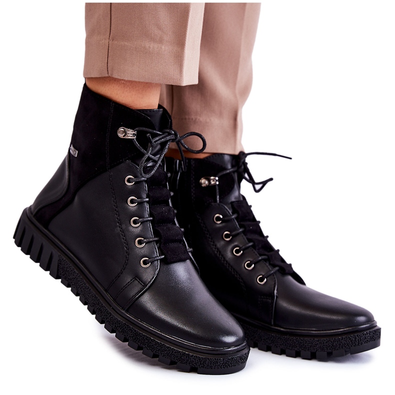 Sergio Leone Női csizmák a Black Kristin Platformon fekete