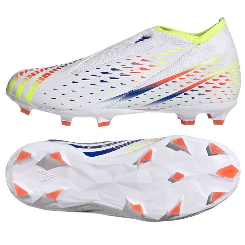 Adidas Predator Edge.3 Ll Fg Jr GW0984 futballcipő fehér fehér Adidas Predator Edge.3 Ll Fg Jr GW0984 futballcipő fehér fehér