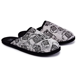 Férfi otthoni papucs Panto Fino KK167001 Szürke