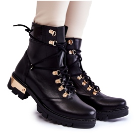 Workery Lewski Shoes 3243 Fekete csizma