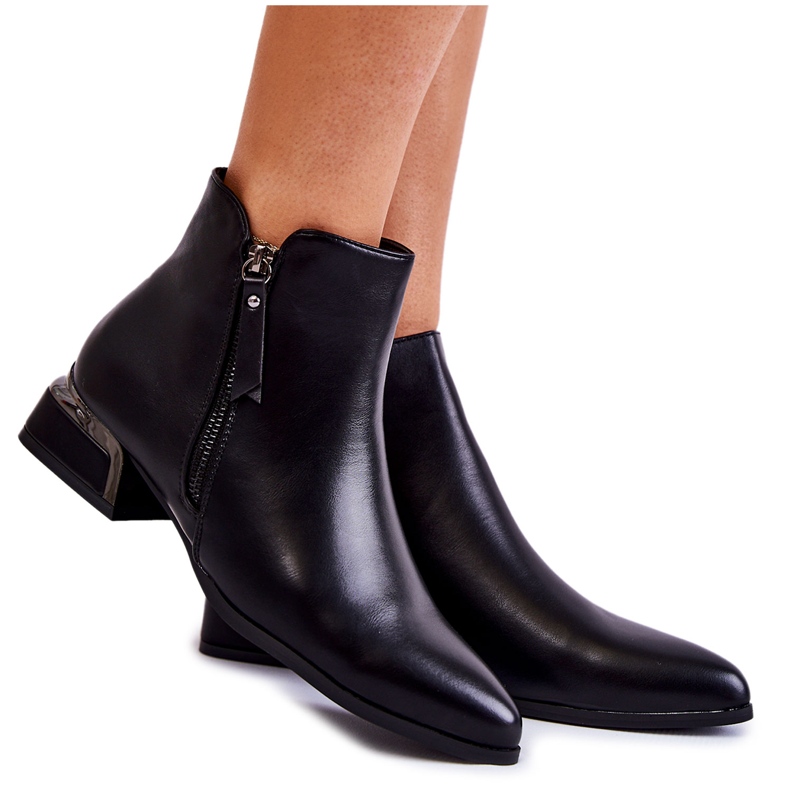 PS1 Női meleg bőrcsizma, fekete Laufey PS1 Női meleg bőrcsizma, fekete Laufey