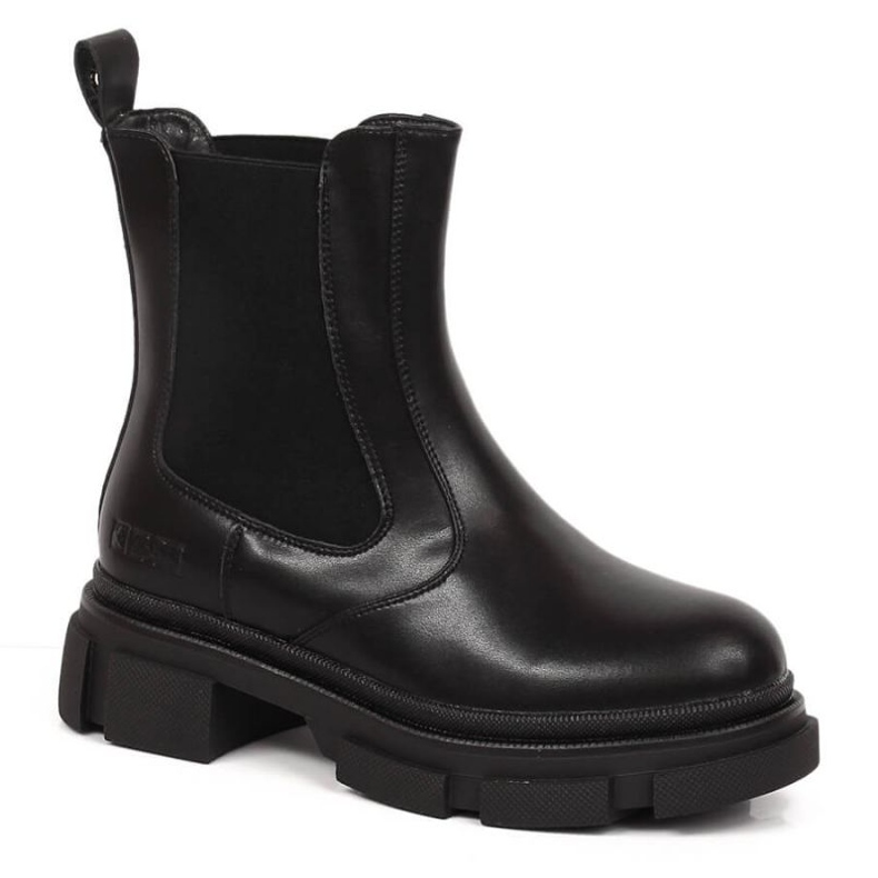 Chelsea csizma a platformon szigetelt Big Star W INT1787 fekete