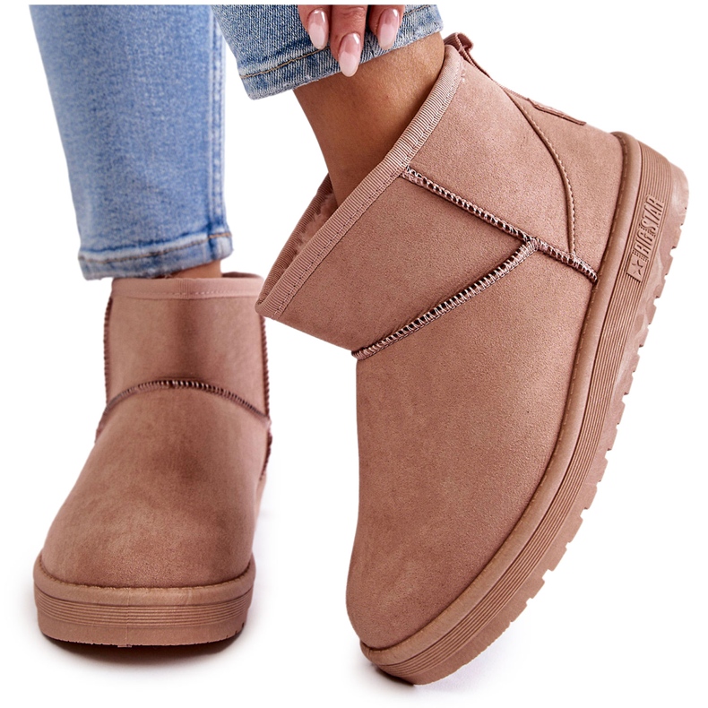 Női hőszigetelt hócsizma Big Star KK274293 Világos rózsaszín