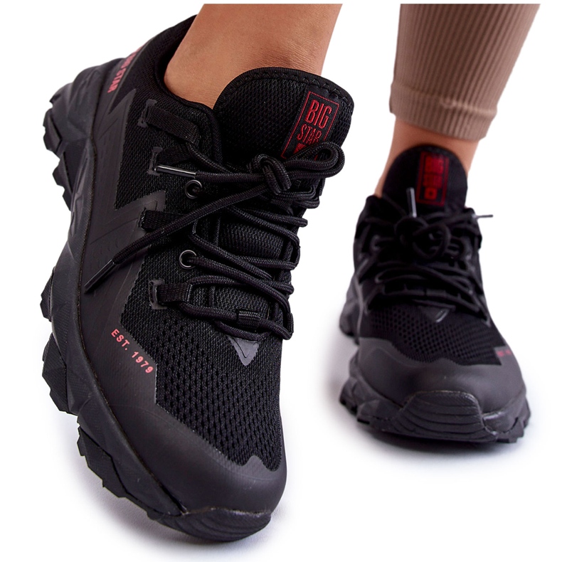 Női tornacipő Memory Foam System Big Star KK274211 Fekete Női tornacipő Memory Foam System Big Star KK274211 Fekete