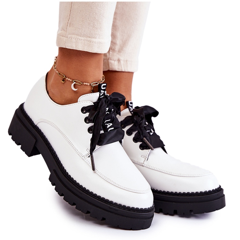 Női bőrcipő La.Fi 210004W-PU fehér