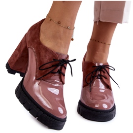 PA2 Divatos velúr és lakkozott csizma a rózsaszín carisa platformon PA2 Divatos velúr és lakkozott csizma a rózsaszín carisa platformon