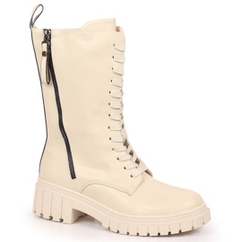 Bőr szigetelt csizma Artiker W HBH38B bézs