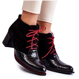 PA2 Női csizma alacsony sarkú fekete Ebba