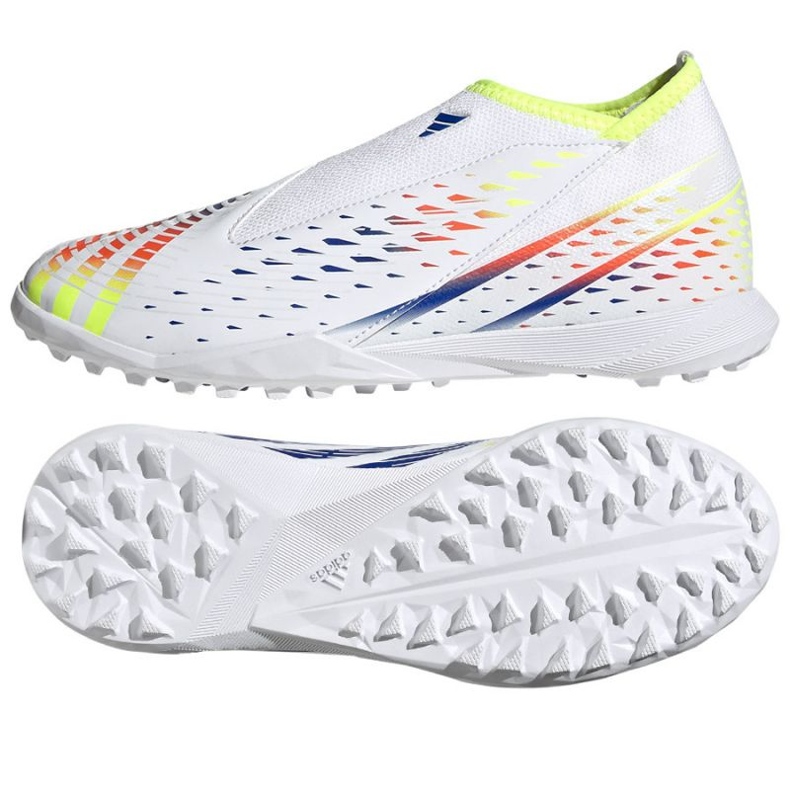 Adidas Predator Edge.3 Ll Tf Jr GV8490 futballcipő fehér fehér Adidas Predator Edge.3 Ll Tf Jr GV8490 futballcipő fehér fehér
