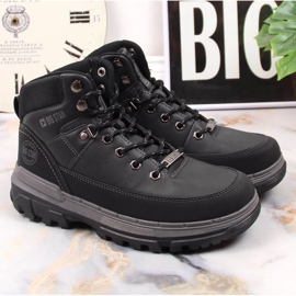 Black Big Star KK274222 magas bokáig érő sportcipő fekete