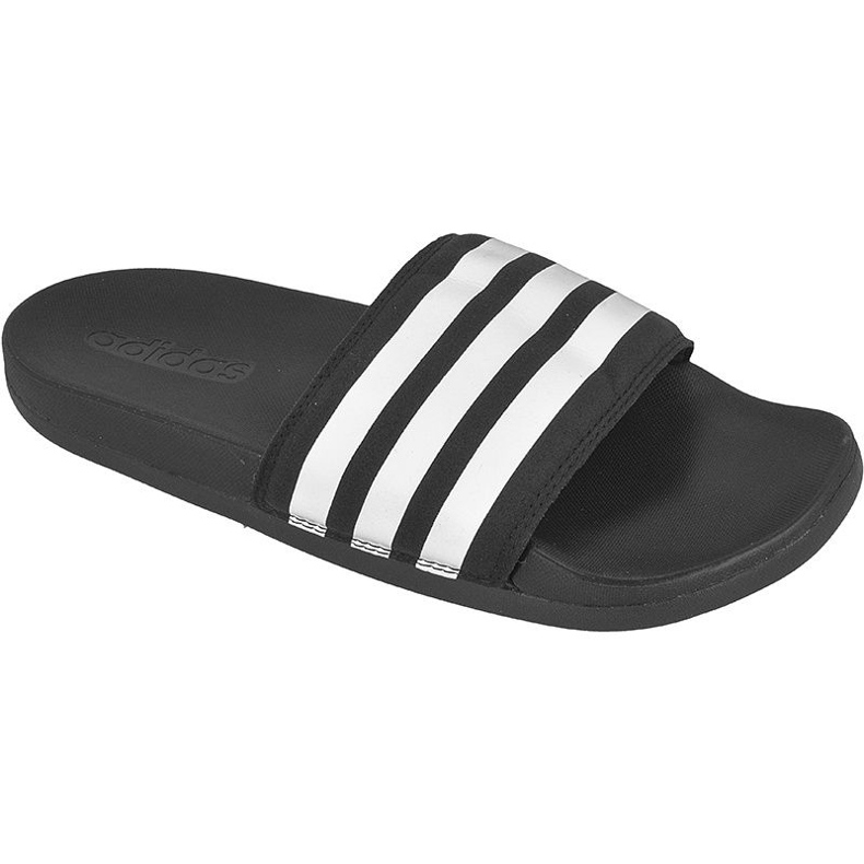 Adidas Adilette Cloudfoam Ultra Stripes Slides W S80420 fehér fekete Adidas Adilette Cloudfoam Ultra Stripes Slides W S80420 fehér fekete