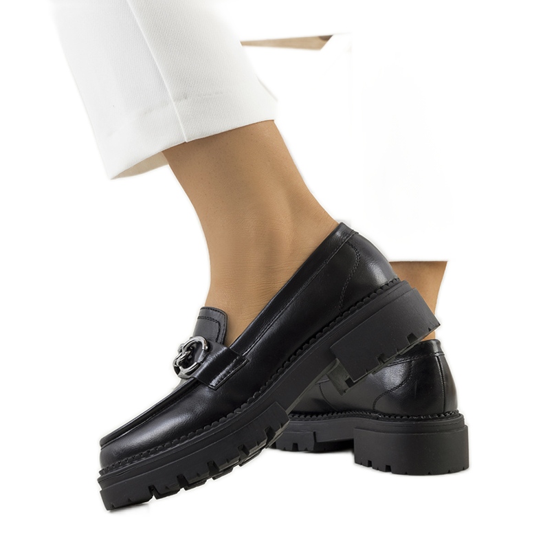 PA1 A márka fekete fűzős cipői Joanne