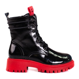 Shelovet női munkások piros talppal fekete