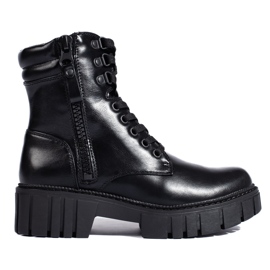 Női fekete platform nadrág